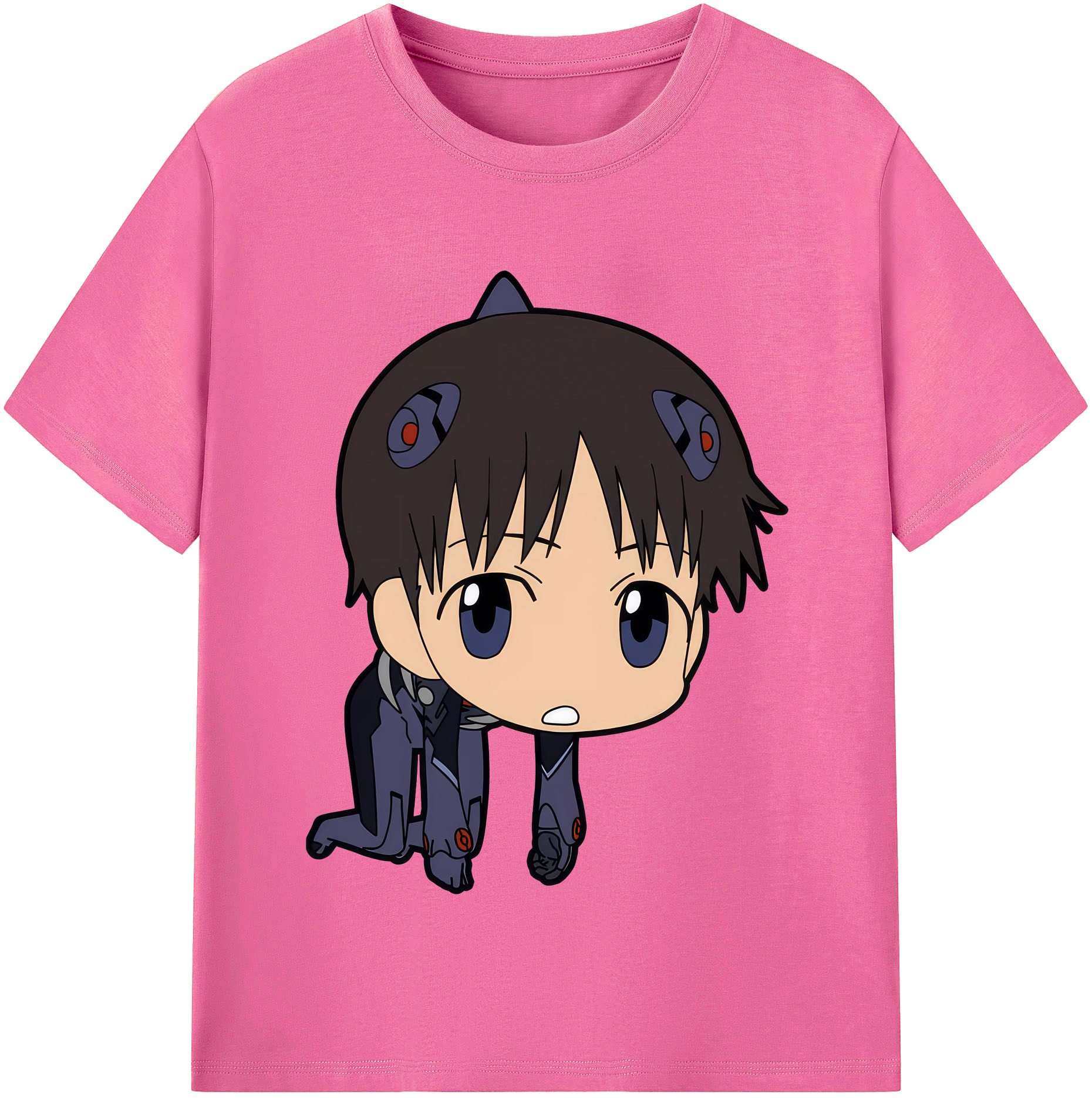 （画像用） EVA 新世紀エヴァンゲリオン レディースカジュアルプリントTシャツ（綿100％）